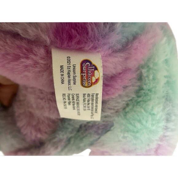 Unicorn Surprise Plush Lola And 3  Babies Stuffed Animal Purple Pink Blue - Picture 16 of 16